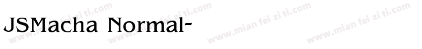 JSMacha Normal字体转换